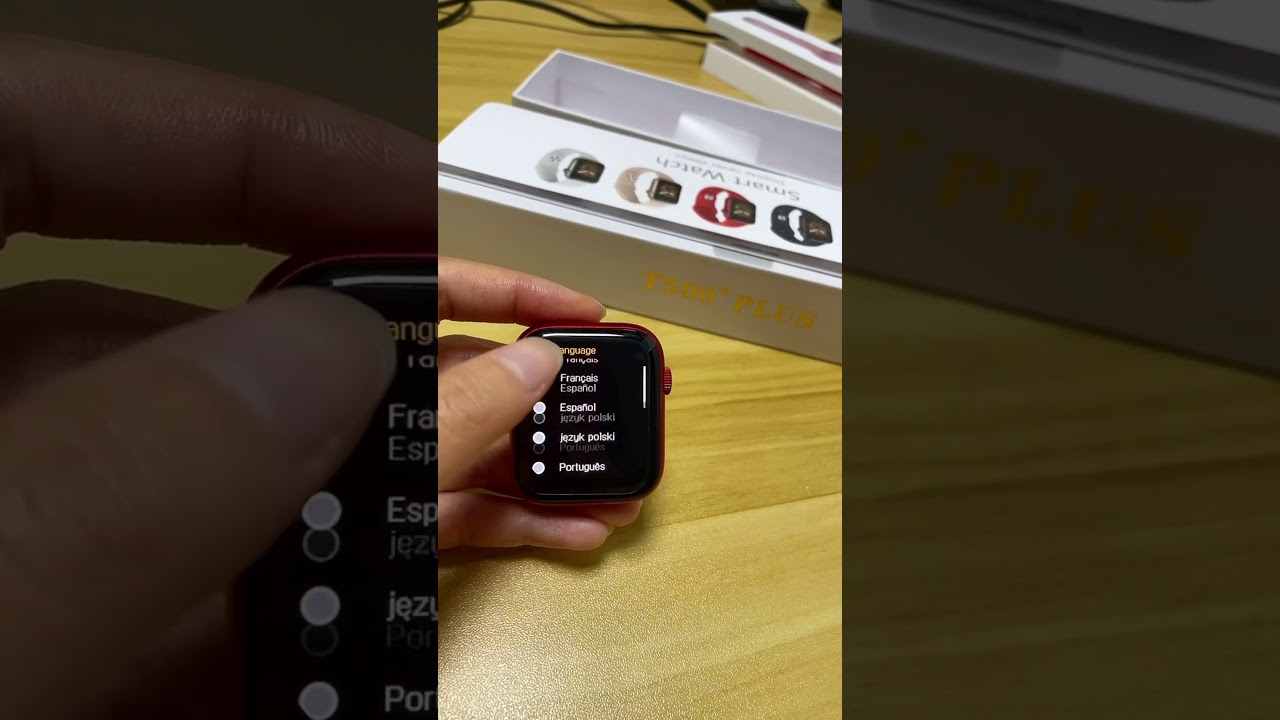 T500+ plus Smart Watch M2 wear can customize watch wallpapers
