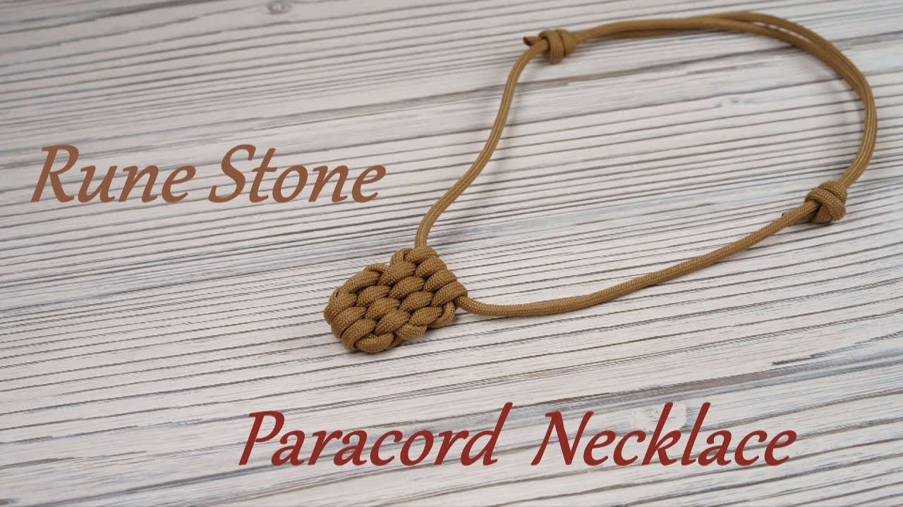 Rune Stone Paracord Necklace