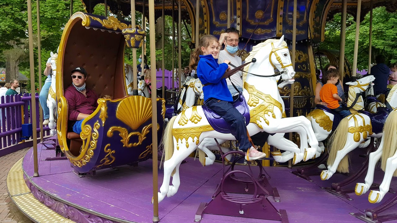 The Royal Carousel and Fabulous Fandango. Alton Towers Resort. July 2021.