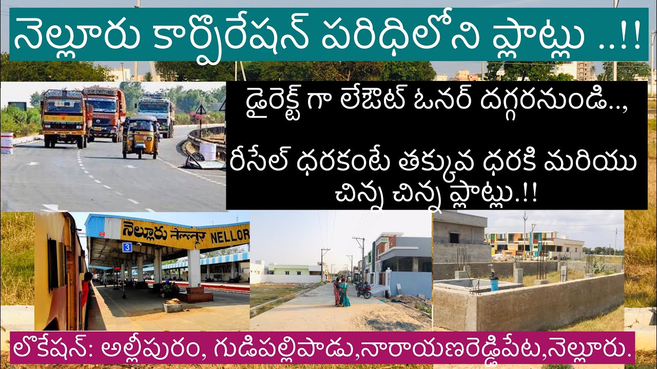 Open plots for sale in nellore |Corporation limits|Low budget plots|Plots in developing area