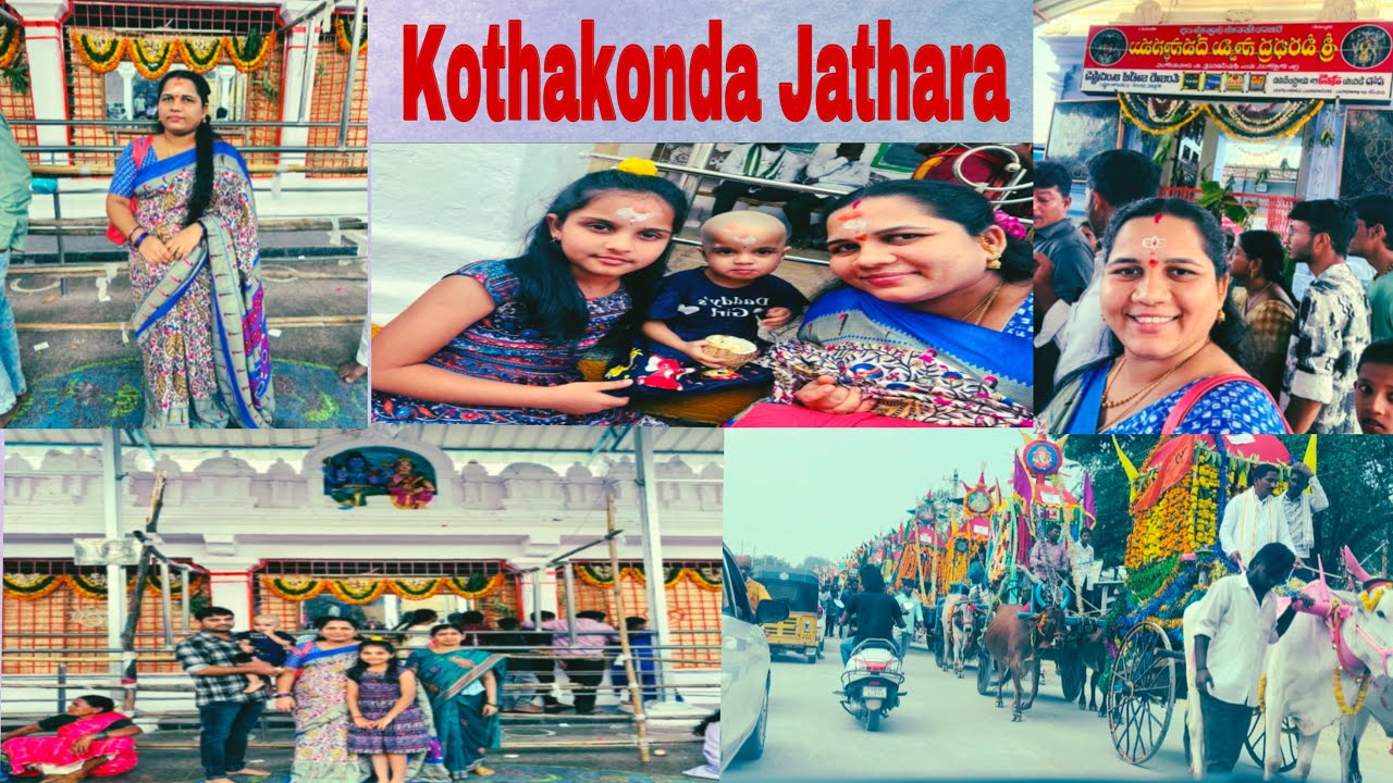 Kothakonda jathara🙏🛕🥳 #Ventrukalu cermony  #templevisit with family #jathara2025 #telanganatemples
