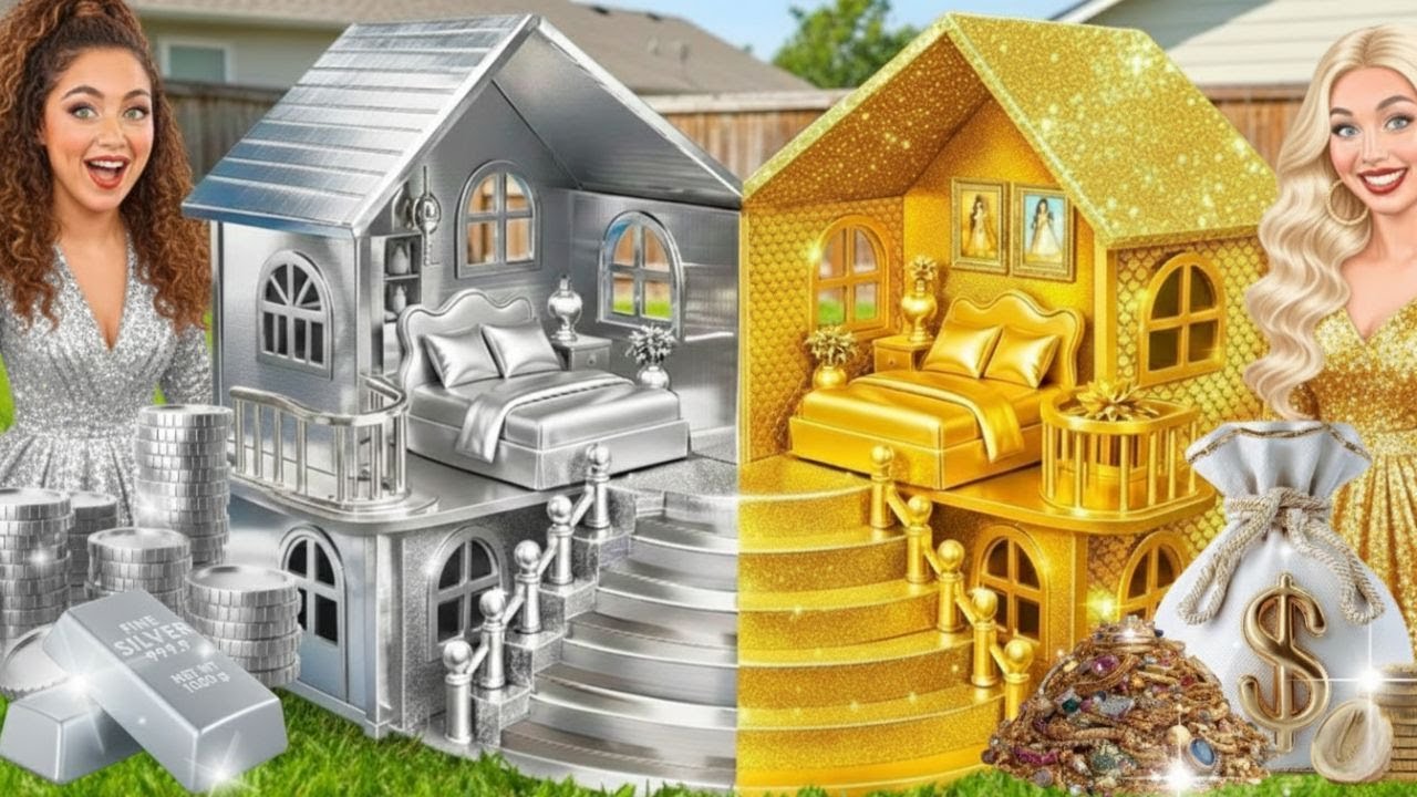 Построила “другой мир” во дворе! 🏡✨ Мини-дом из DIY и трендовых гаджетов 💡