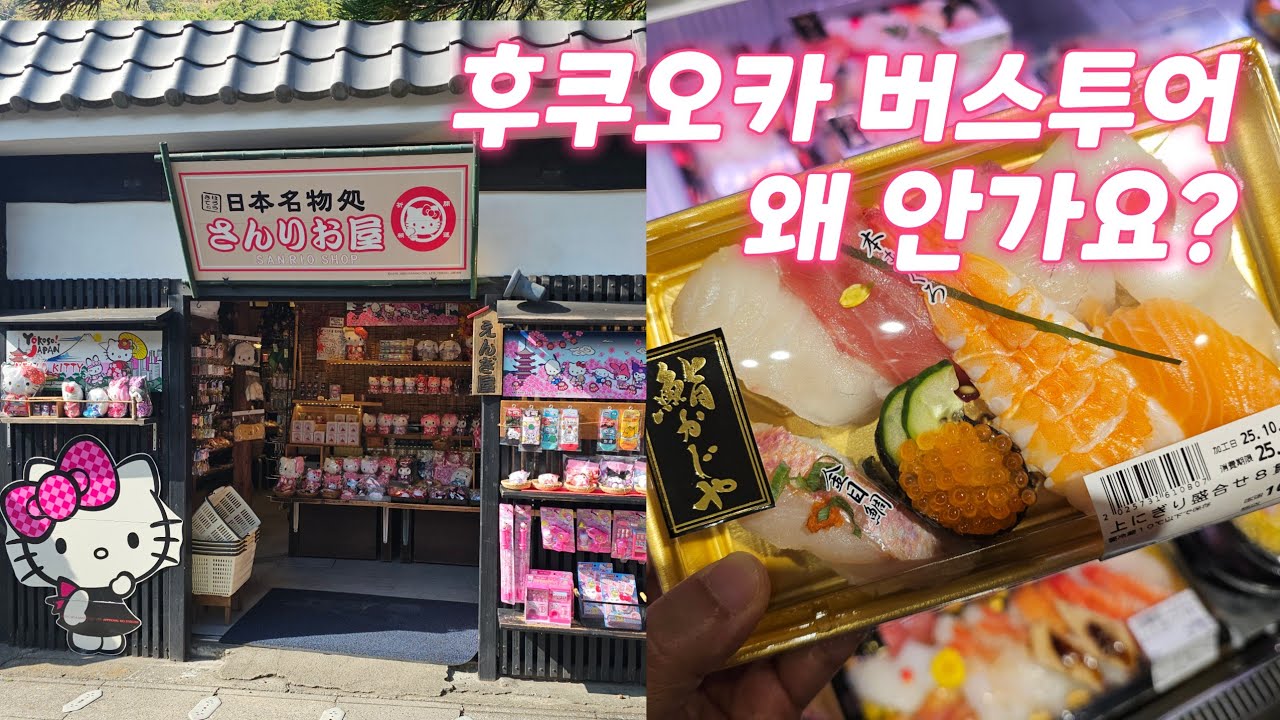 후쿠오카 여행 EP.2 다자이후 유후인 벳부 가성비 버스투어 👍 하카타역 초밥맛집