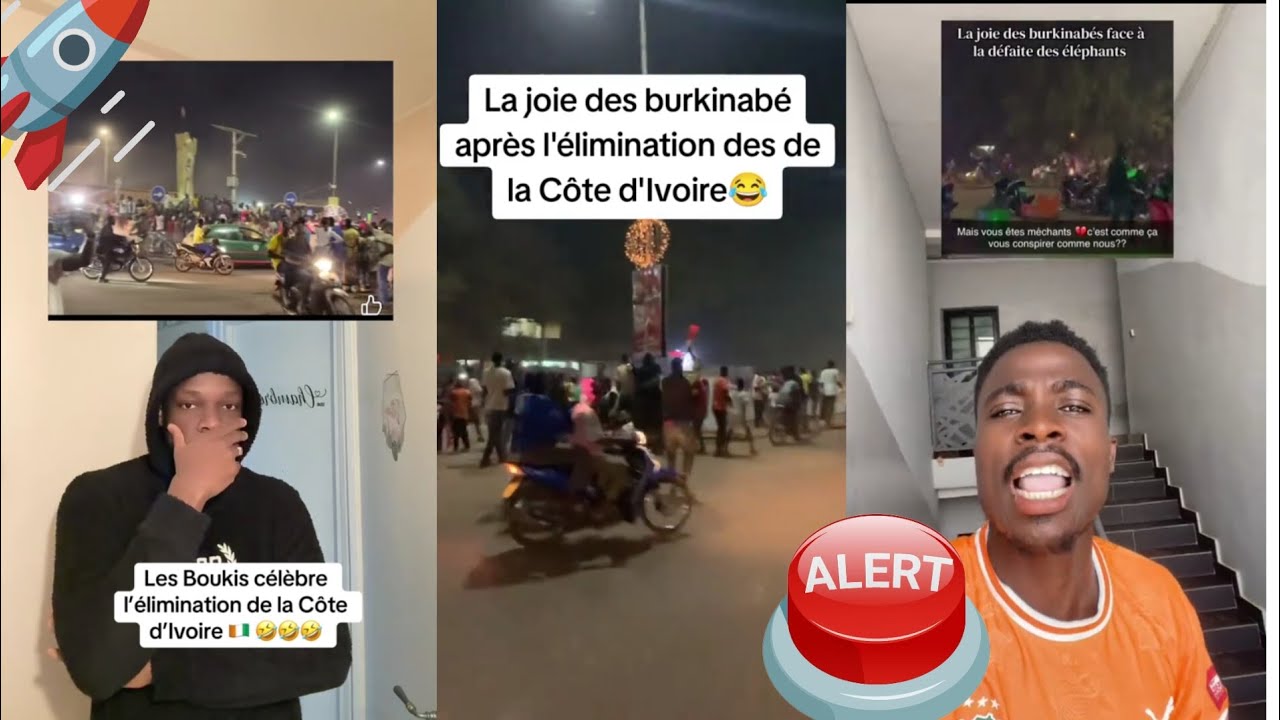 🚀LES BURKINABÈS CÉLÈBRENT L'ÉLIMINATION DE LA CÔTE D'IVOIRE 