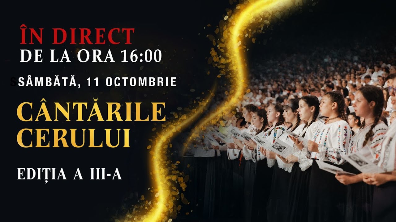 🔴 LIVE: Cântările Cerului - cel mai mare cor de tineri ortodocși din România! Ediția a III-a 2025