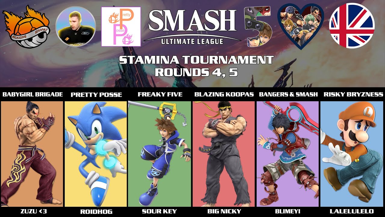 Smash Ultimate League - Stamina Tournament (Rounds 4, 5)