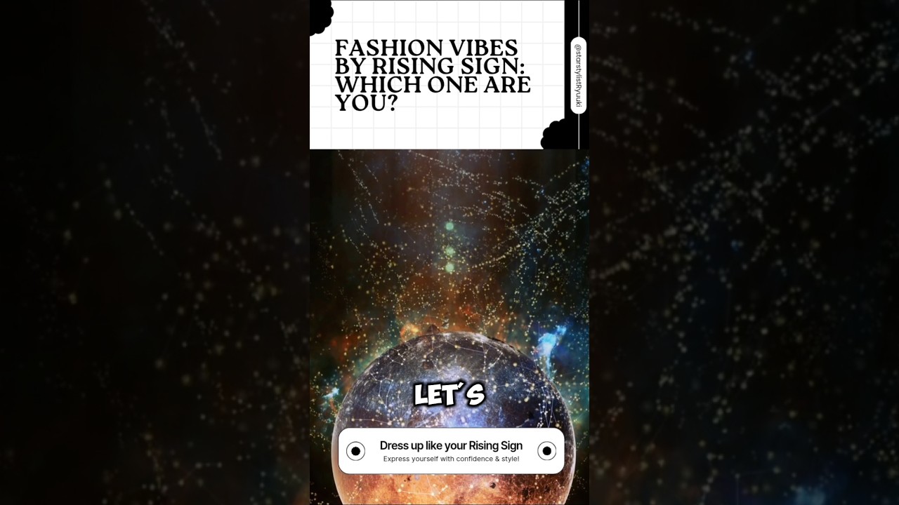 Your rising sign = your fashion vibe! find your cosmic style match!#Zodiac #RisingSign #Fashion