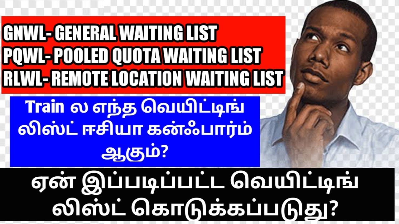 TRAIN GNWL? PQWL? RLWL FULL DETAIL GOOD EXPLANATION IN TAMIL| WAITING LIST மிகத் துல்லியமான தகவல்OTB