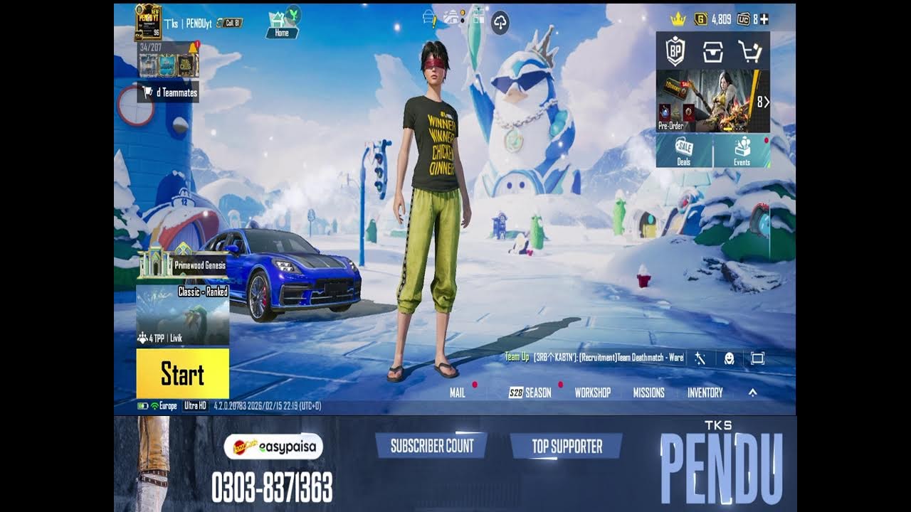 test stream pubg
