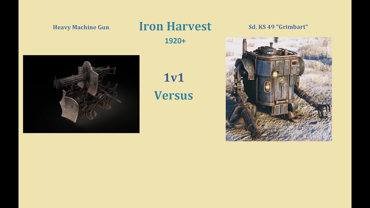 Iron Harvest: Heavy Machine Gun vs Sd. KS 49 Grimbart