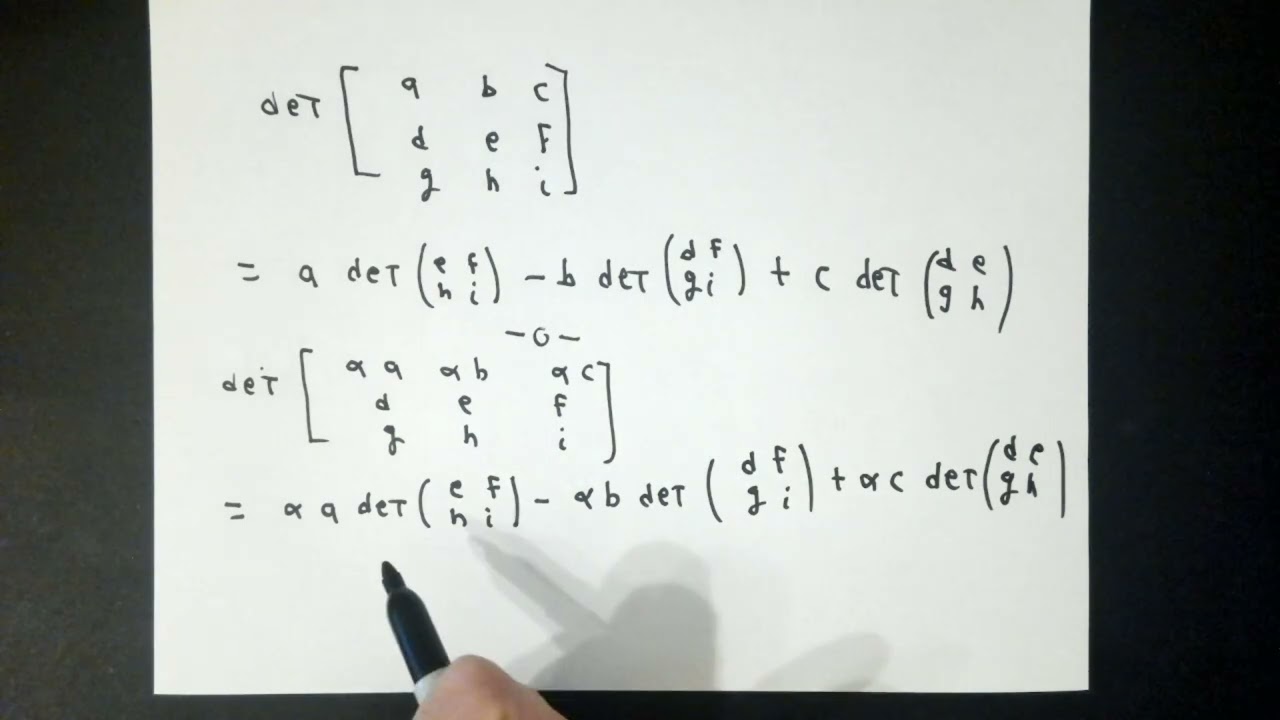 A useful property of determinants