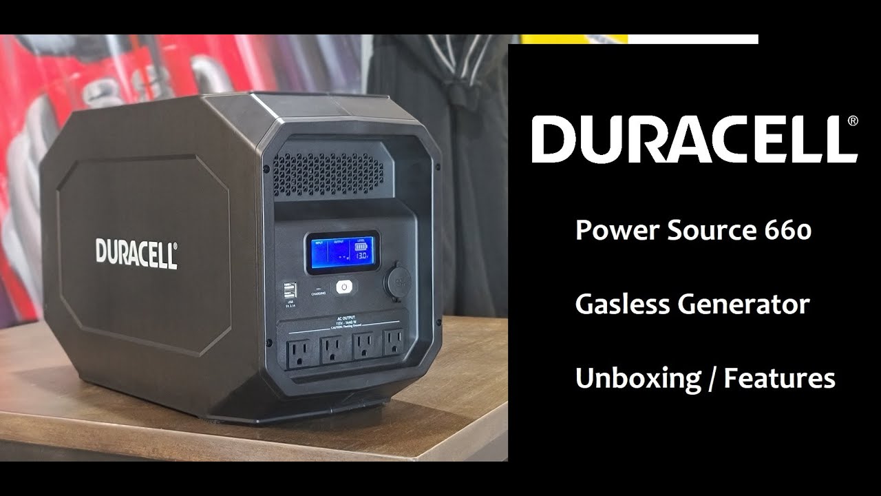 Gasless Generator - Duracell Power Source 660 unboxing and features