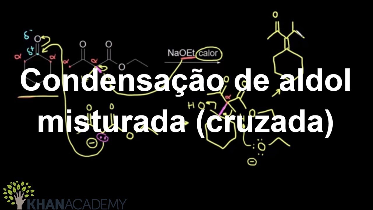 Condensação de aldol misturada (cruzada) | Alfa Química do carbono | Química orgânica | Khan Academy
