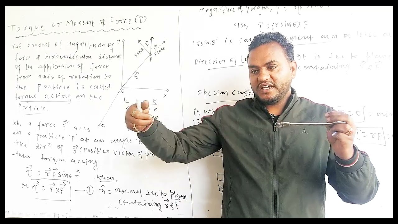 Torque or Moment of Force 🔥| Rotational Dynamics | Physics | Jac Board | Class XI