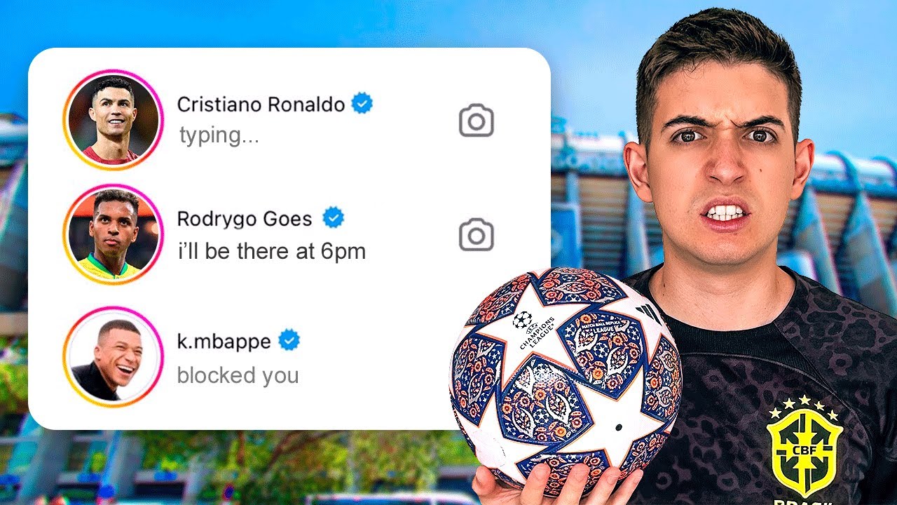 I DMed 100 Football Players until they PLAY WITH ME