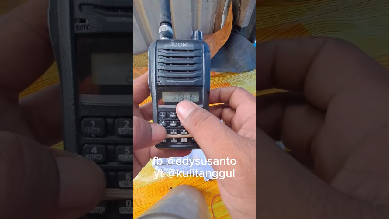 TUTORIAL SETTING RADIO ICOM IC-V86 #settingradio #icom #like #shorts #video #fypシ゚viral