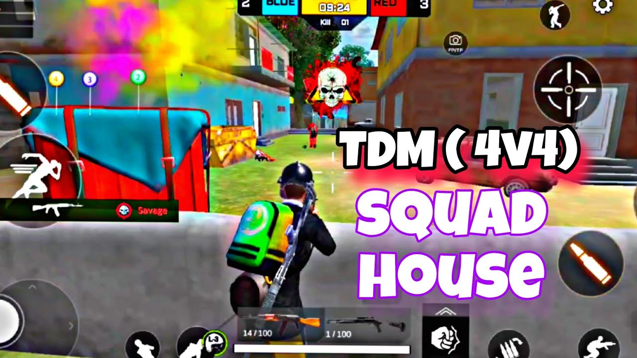 Subr TDM (4v4 ) squad house game play video #viral #gaming #gameplay #games #survival 