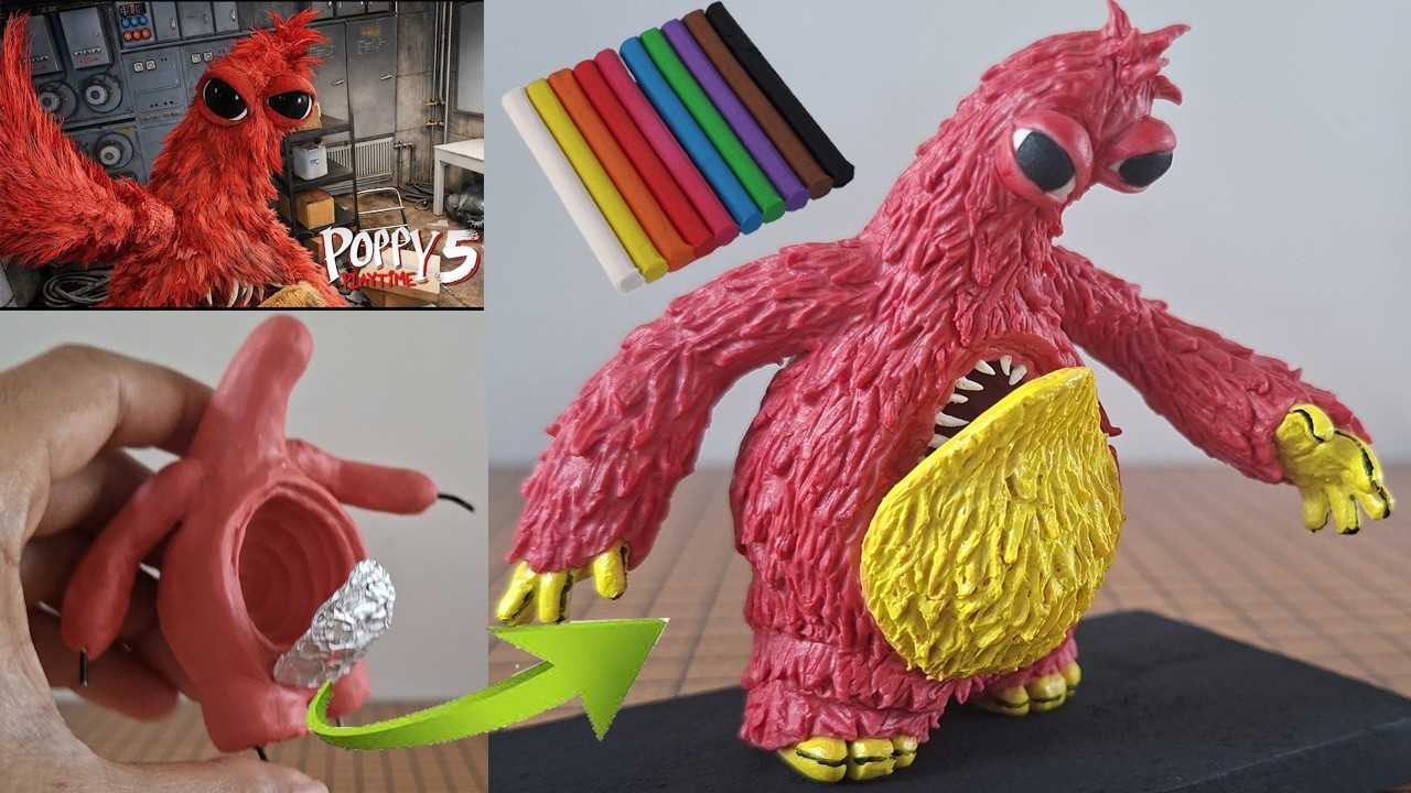 HOW TO MAKE THE CHUM CHOMPKINS WITH CLAY/PLASTILINA. POPPY PLAY TIME 5.