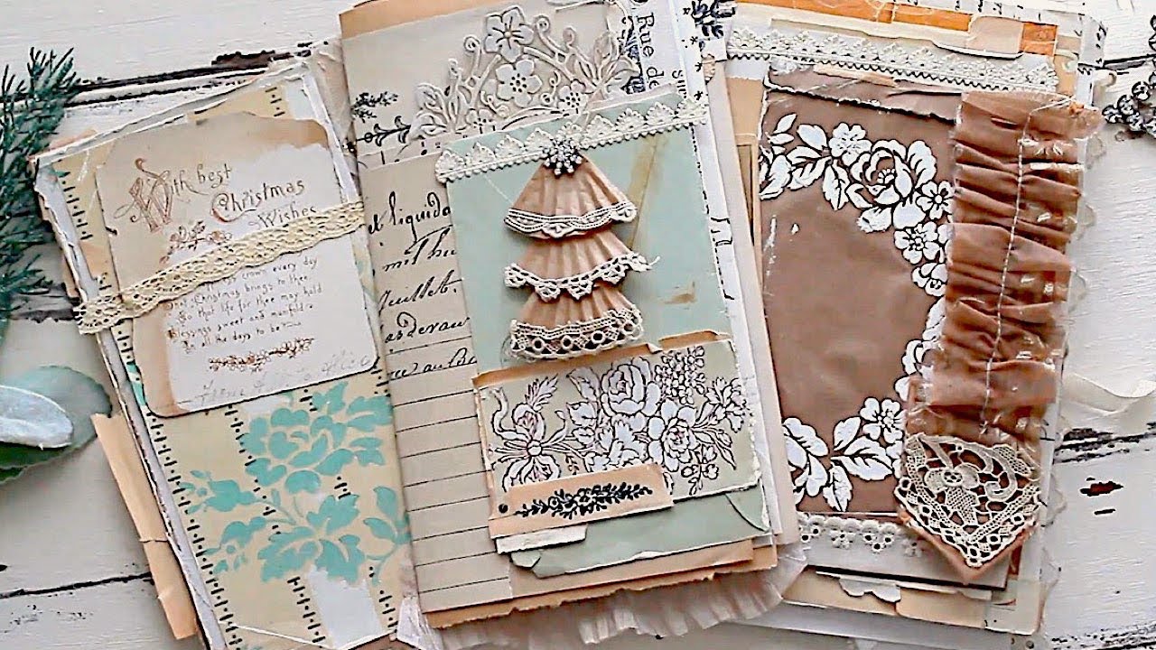 Making A Christmas Junk Journal | Tips & Ideas On Creating Inside Pages + More!