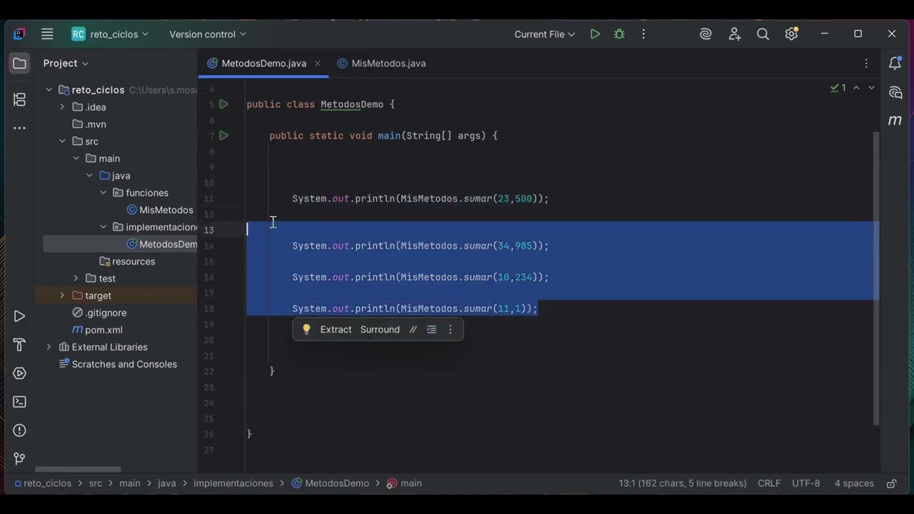 JAVA | Métodos