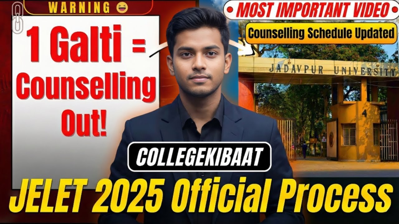 JELET Counselling 2025 Important Rules | Avoid These Mistakes