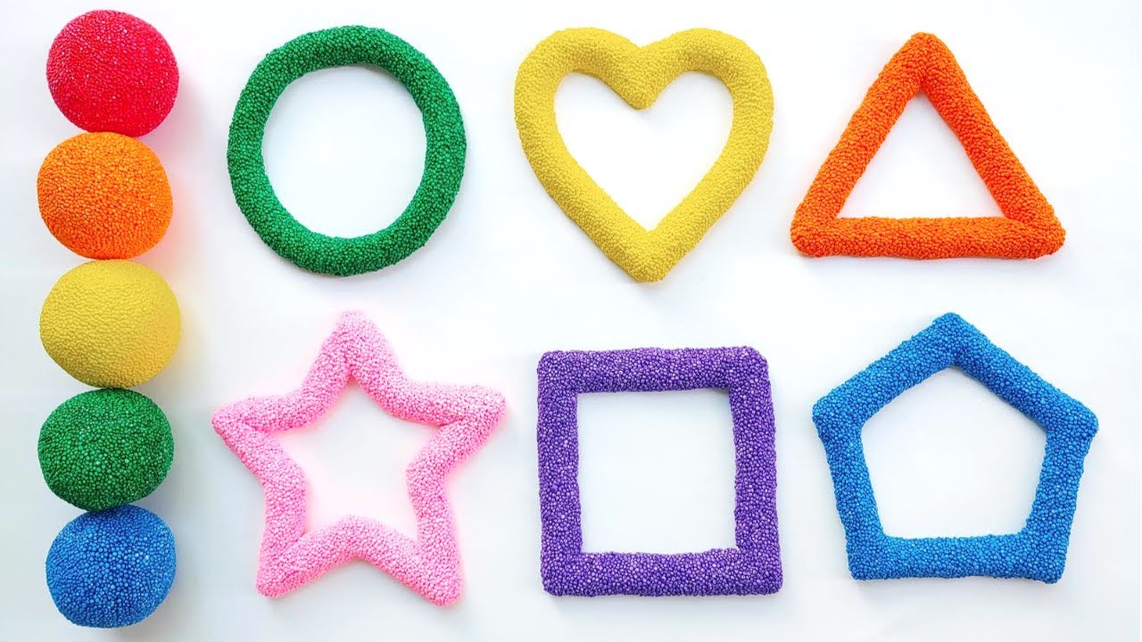 [15분] 도형과 색깔 영어 놀이 모음 | 도형 그리기 색칠하기 | Shapes & Color Names in English