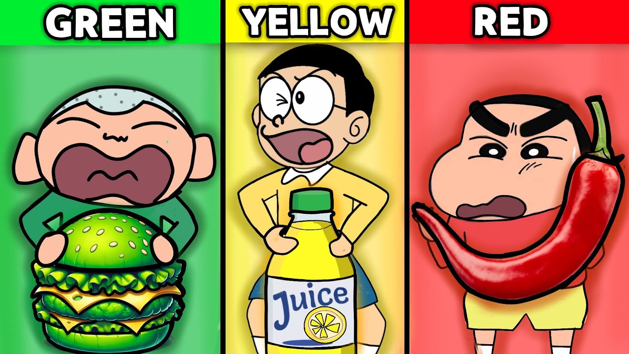 Eating One Colour Food Challenge 🤩