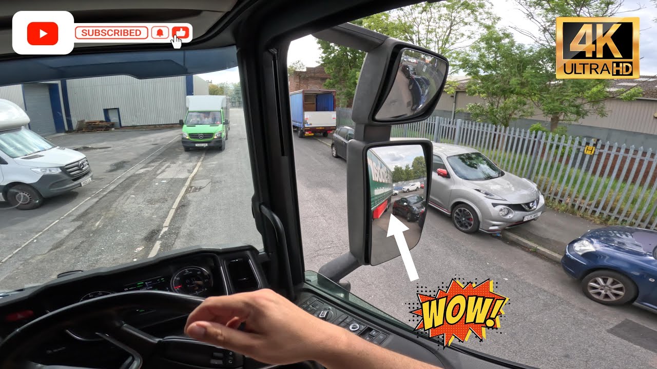 POV🚚DRIVING NARROW MANCHESTER ROADS T.D. UK #115 ASMR DRIVE SCANIA R 450