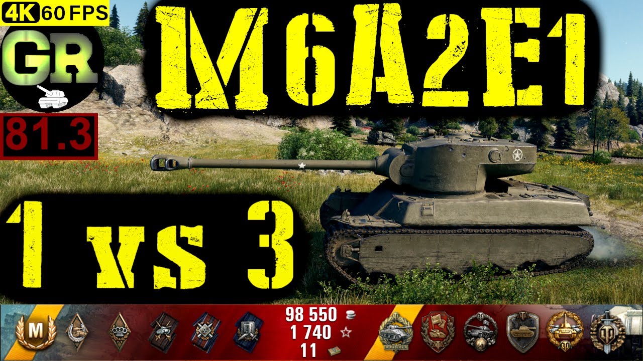 81_World of Tanks M6A2E1 WoT Replay - 8 Kills 4.6K DMG(Patch 1.4.0)