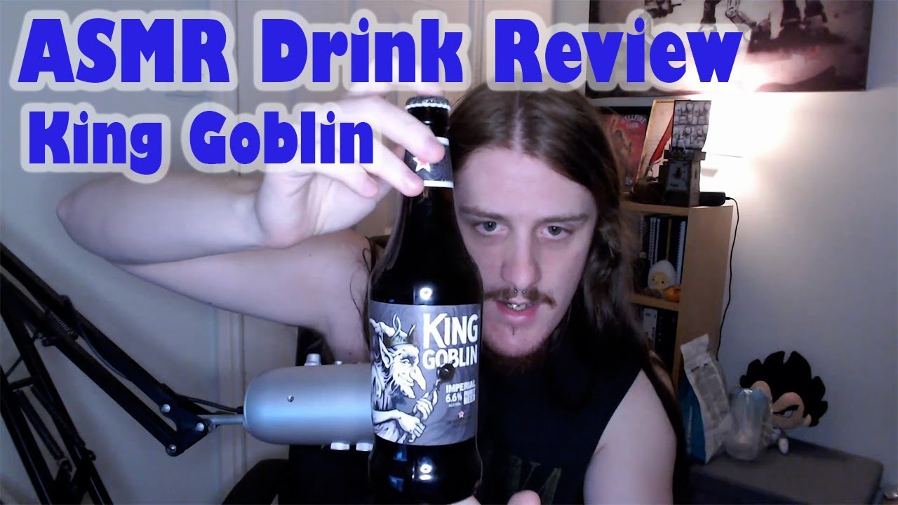 ASMR Drink Review | King Goblin | Whispering