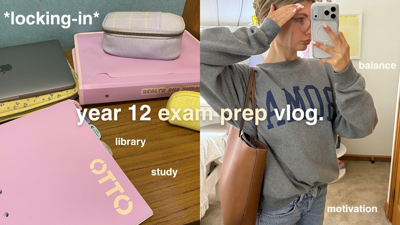 year 12 exam prep vlog | '25 vlog diaries