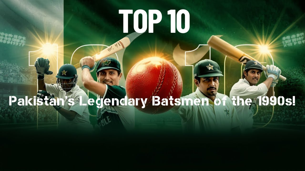 Top 10 Batsman of Pakistan cricket team in 1990s | Past2Present