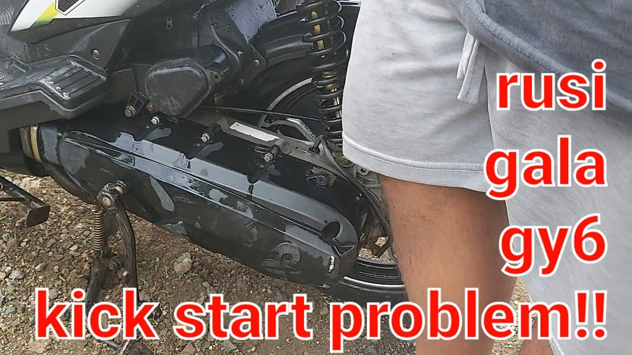 Rusi gala gy6 kick starter na hindi bumabalik... mabilisang solusyon(DIY)( gy6 kick starter problem)