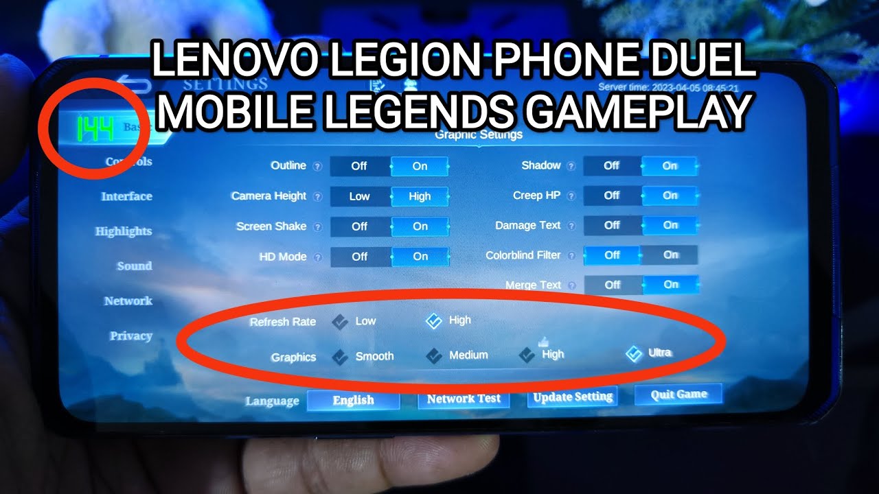 LENOVO LEGION DUEL | MOBILE LEGENDS GAMEPLAY | 2023