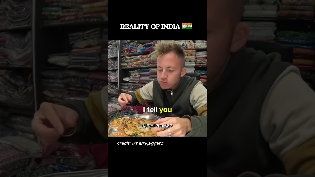 Reality of India #foreignersinindia #dailyshorts #indiareality #viralshorts #food #indian