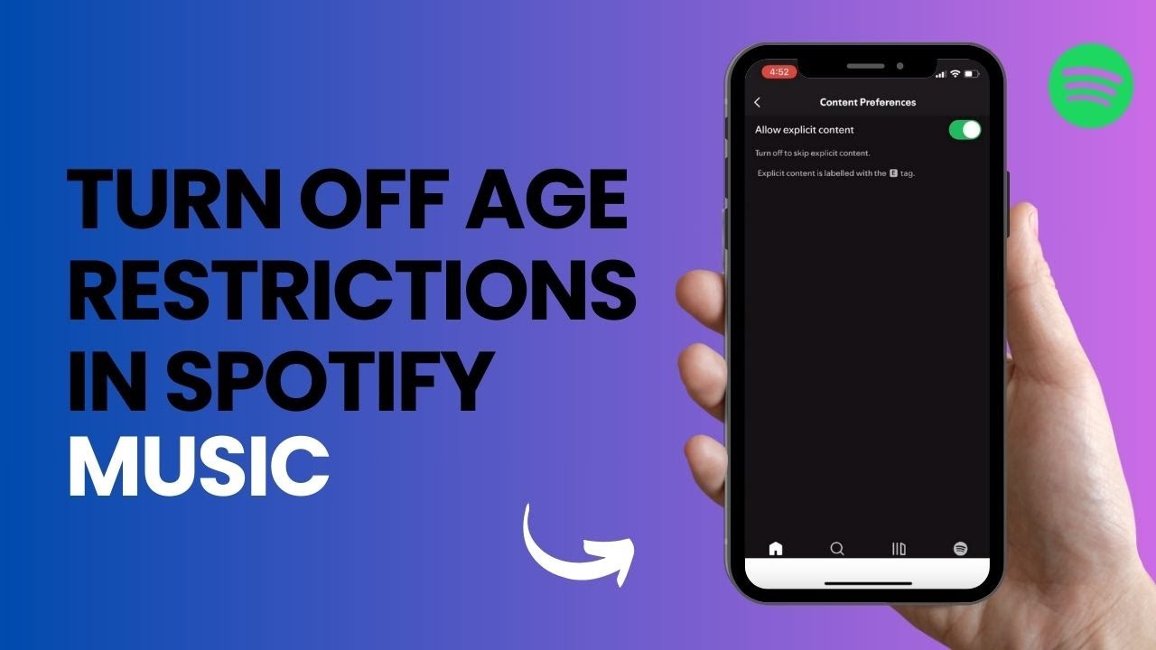 How to Turn Off Age restriction in Spotify Music