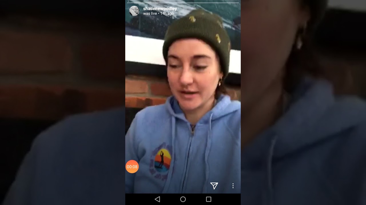 Shailene Woodley Instagram Live, April 03, 2020