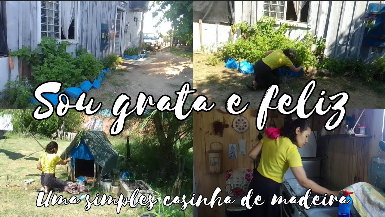 Gratidão♡uma simples casinha de madeira me faz tão feliz♡Vida de interior