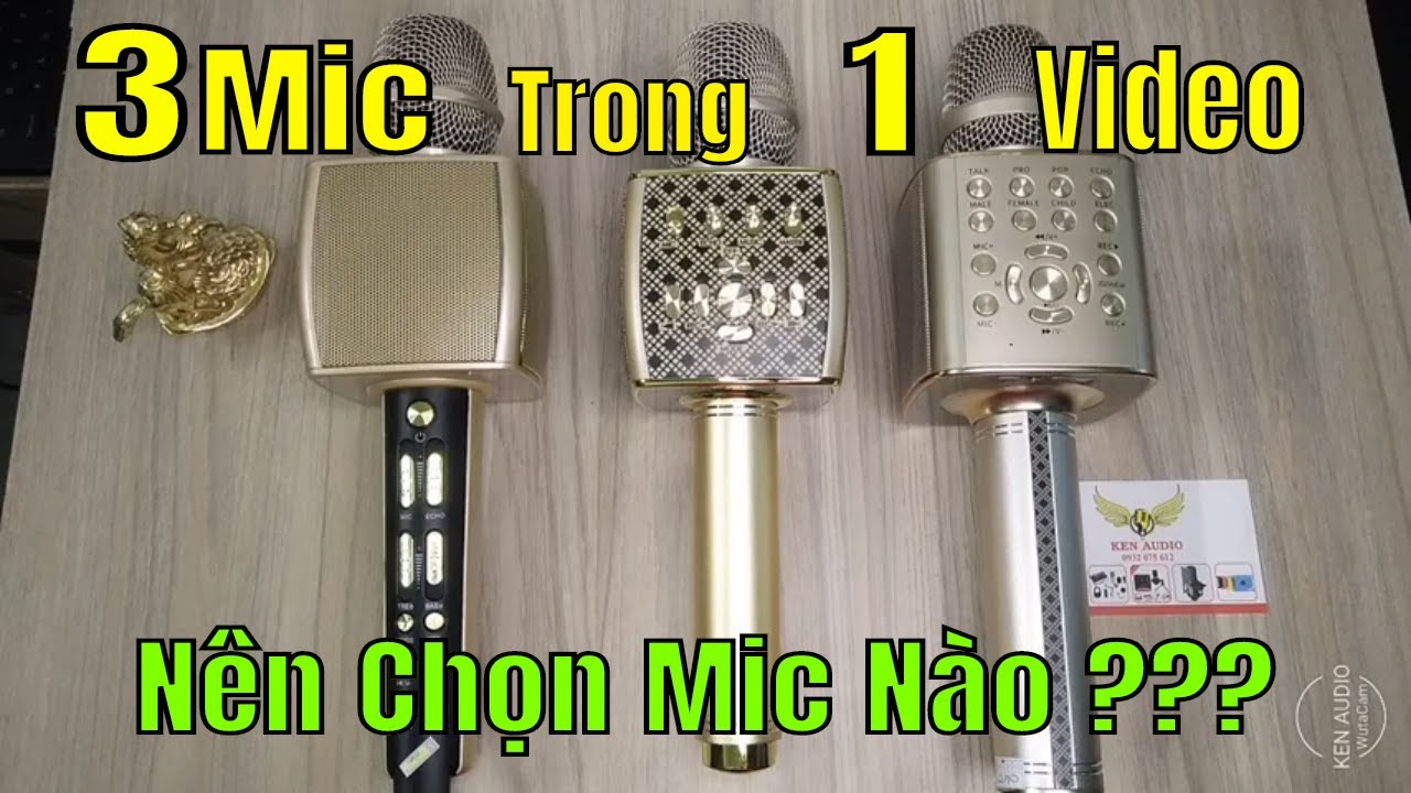 Tư Vấn Nên Chọn Micro Karaoke Bluetooth YS 92-95-96| Micro Karaoke Bluetooth Loại Nào Tốt| Ken Audio