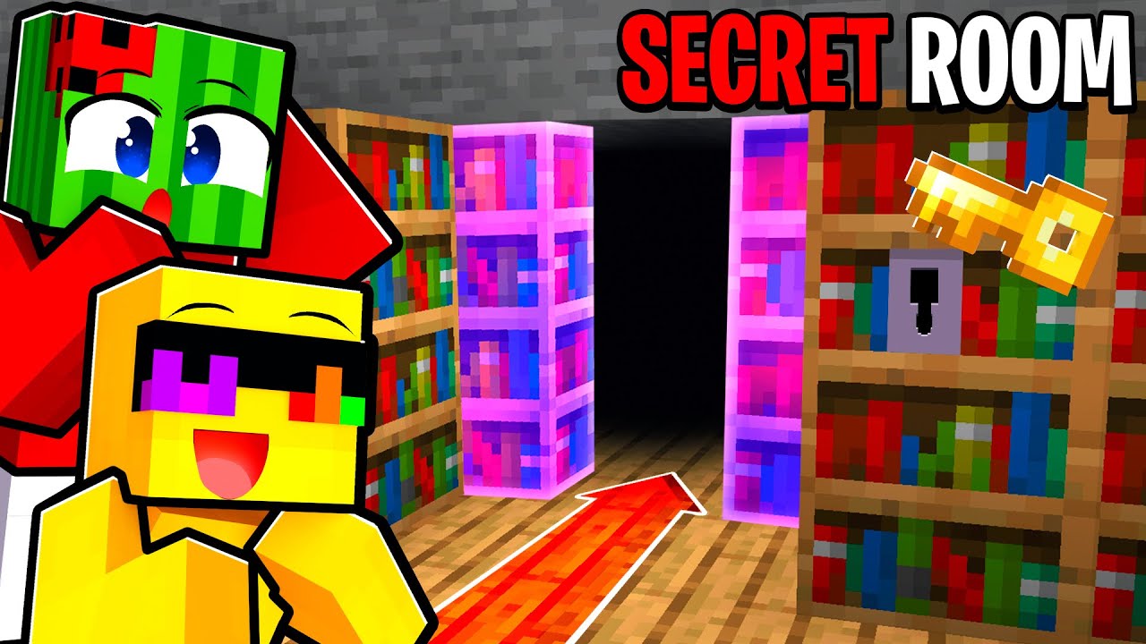 We Found TOP SECRET Rooms In Minecraft
