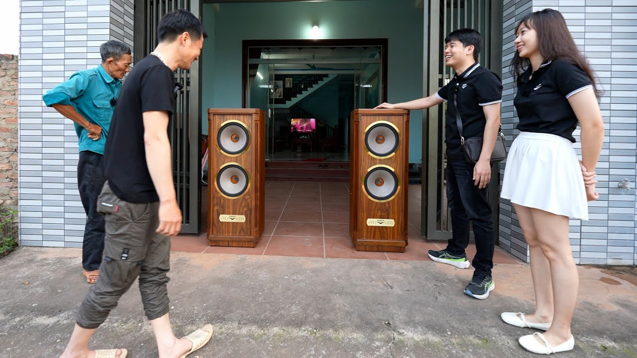Giao loa ISOPHON IP-9930 BASS ĐÔI cho anh Nam ở Lục Nam, Bắc Giang