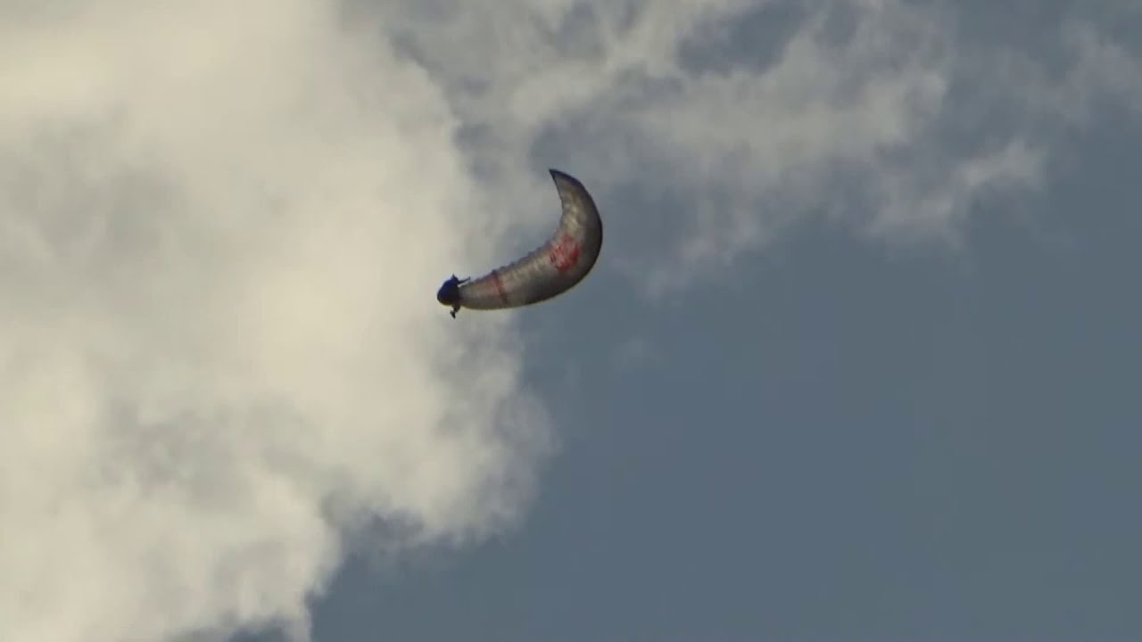 Paragliding  Acro Flight  Performaned by Acro Pilot Veso Ovcharov