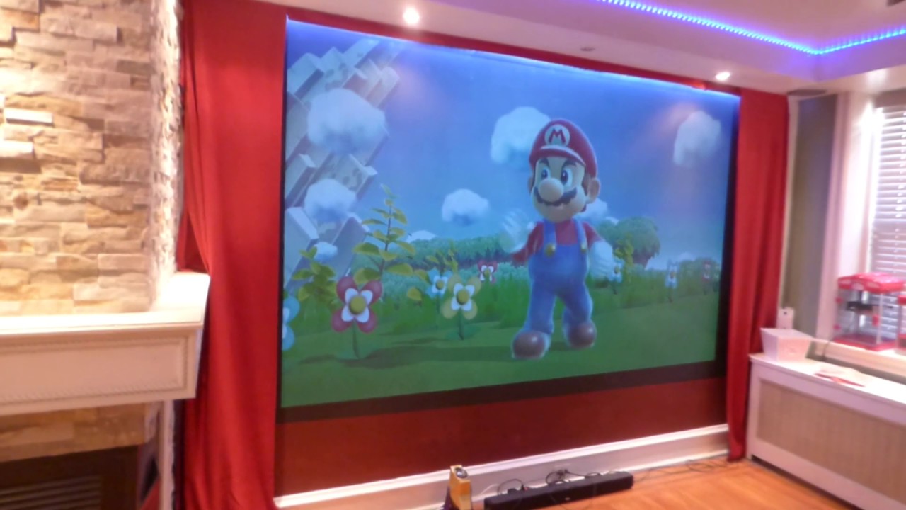 TRUE Light on ALR black screen paint gaming demonstration on our luminous ALR eclipse cinema