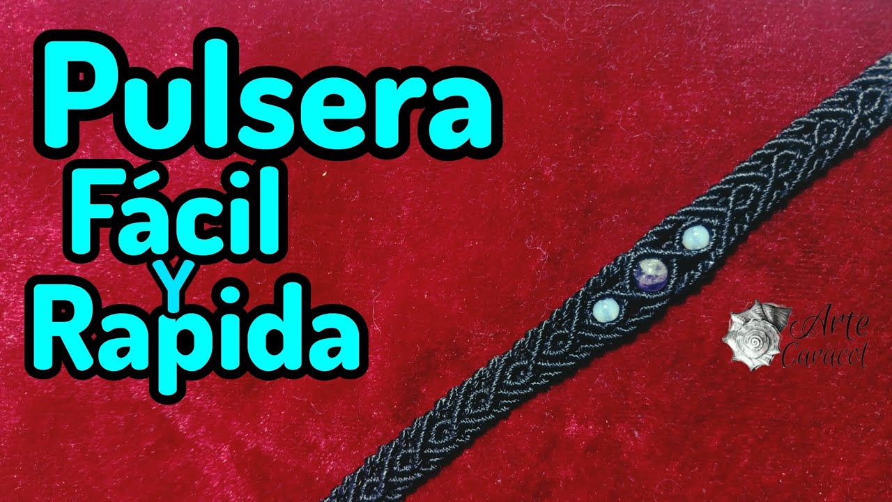 Pulsera fácil y rápida|tutorial macramé paso a paso|DIY