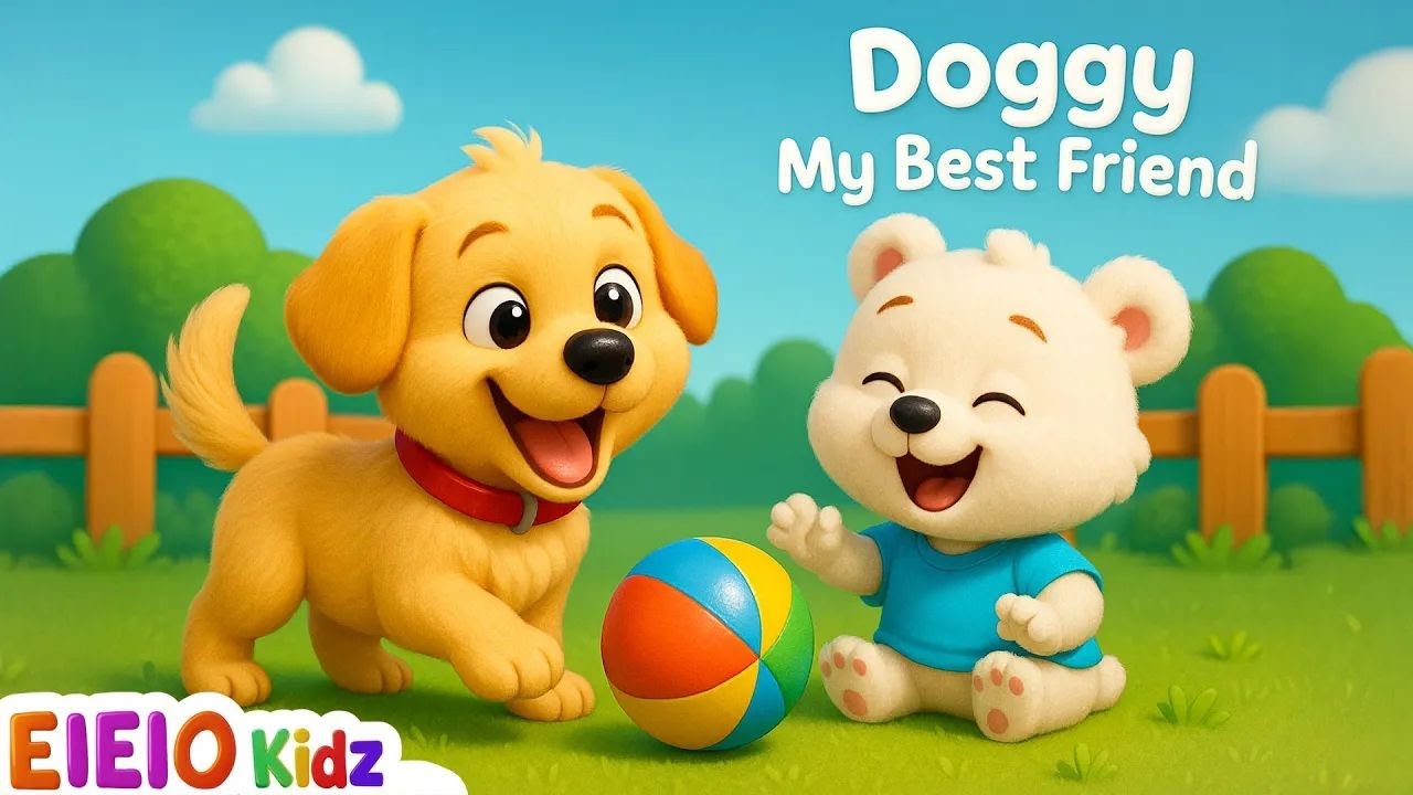 🐾 Doggy My Best Friend 🐶 | Nursery Rhymes for Kids | Interactive Learning | EIEIOKIDZ 🎶