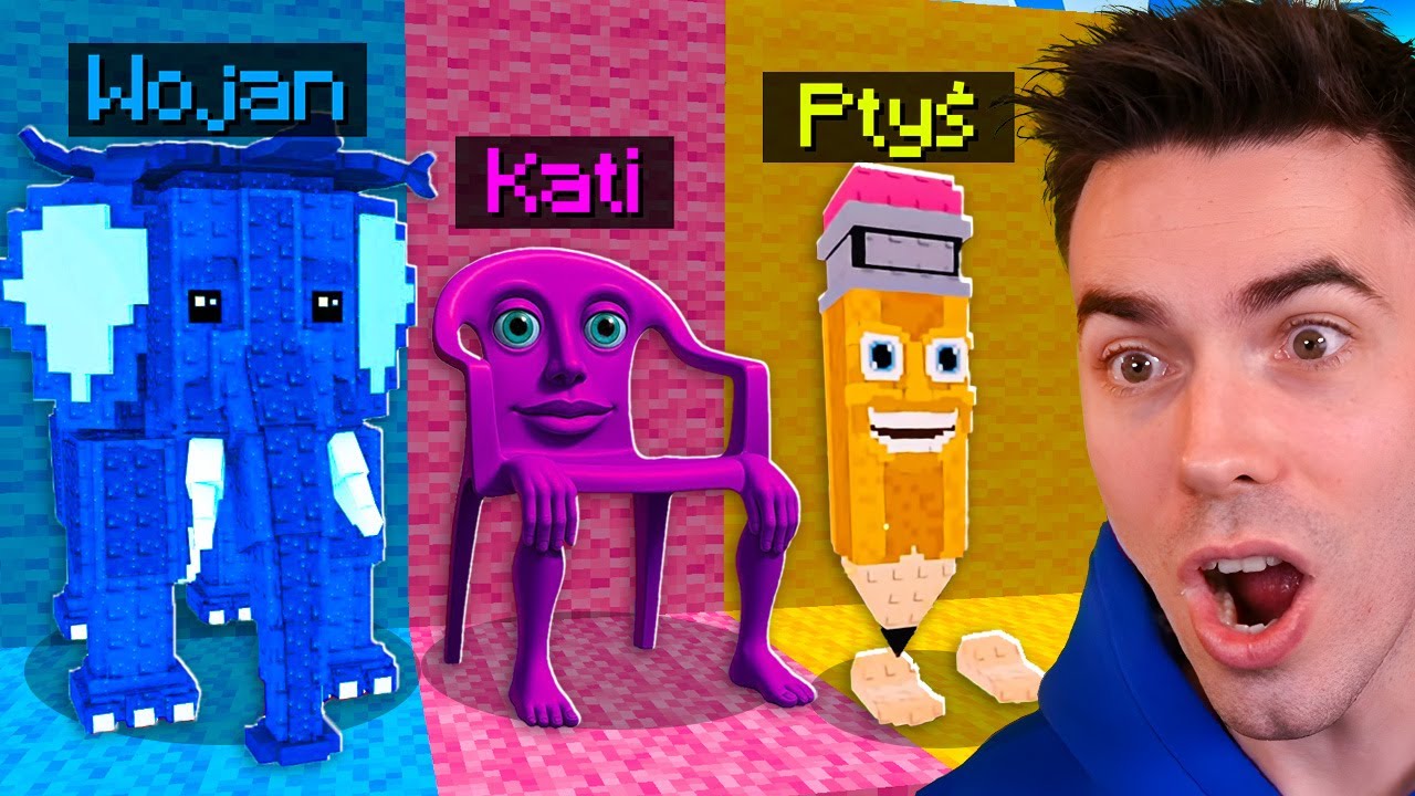 KOLOROWY CHOWANY JAKO NOWE BRAINROTY w Minecraft!