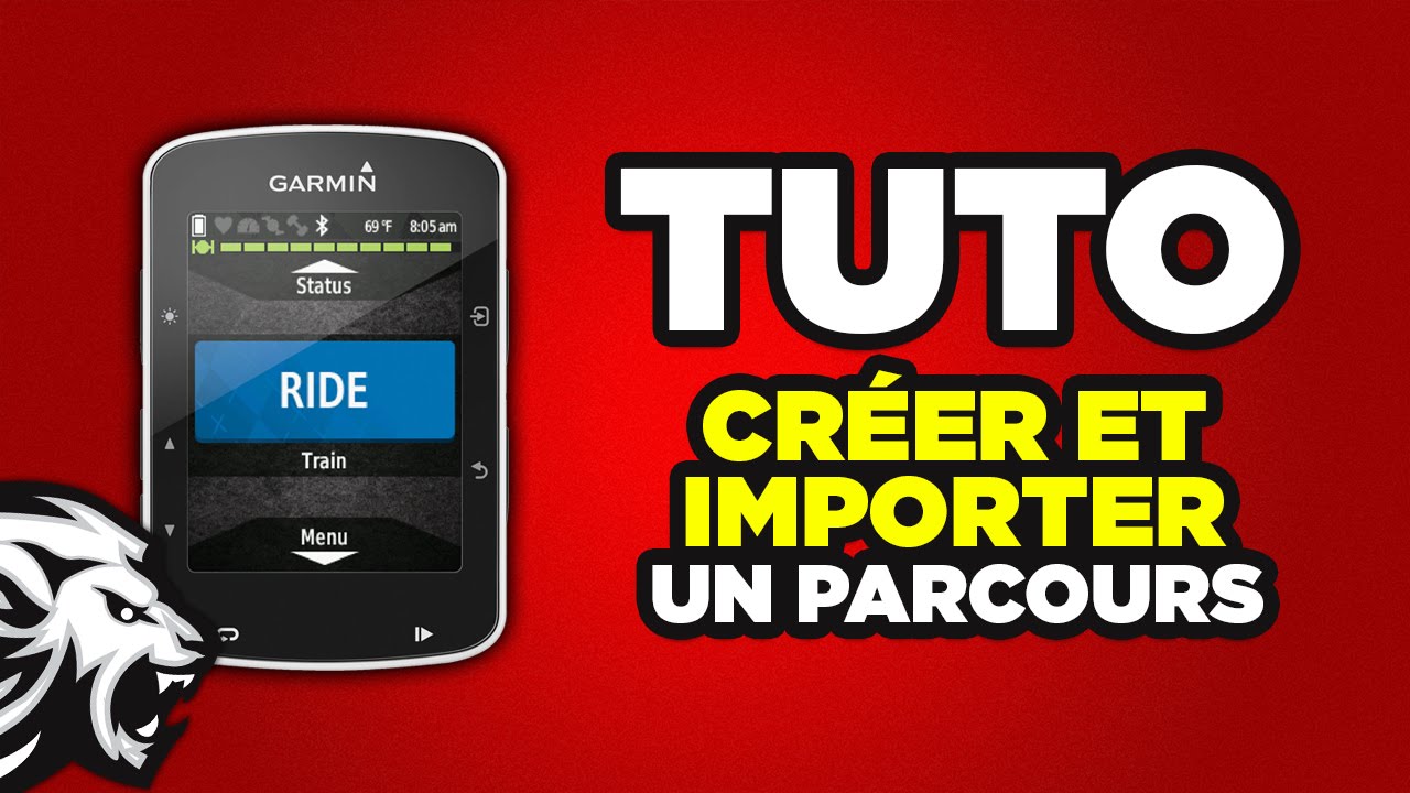 Edge 520 - Créer et importer un parcours