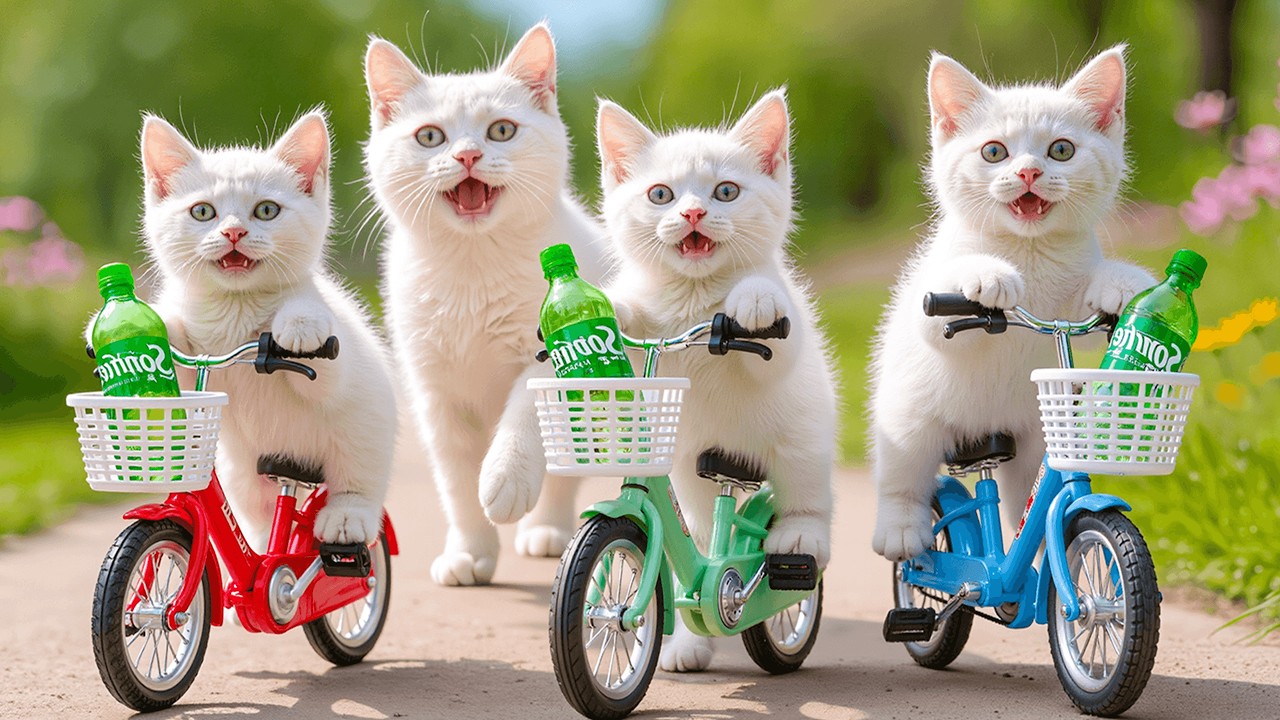 Mama Cat Trims Fur on the Farm and Makes Tiger Hat For Kittens At Home🐾🎩🐯
