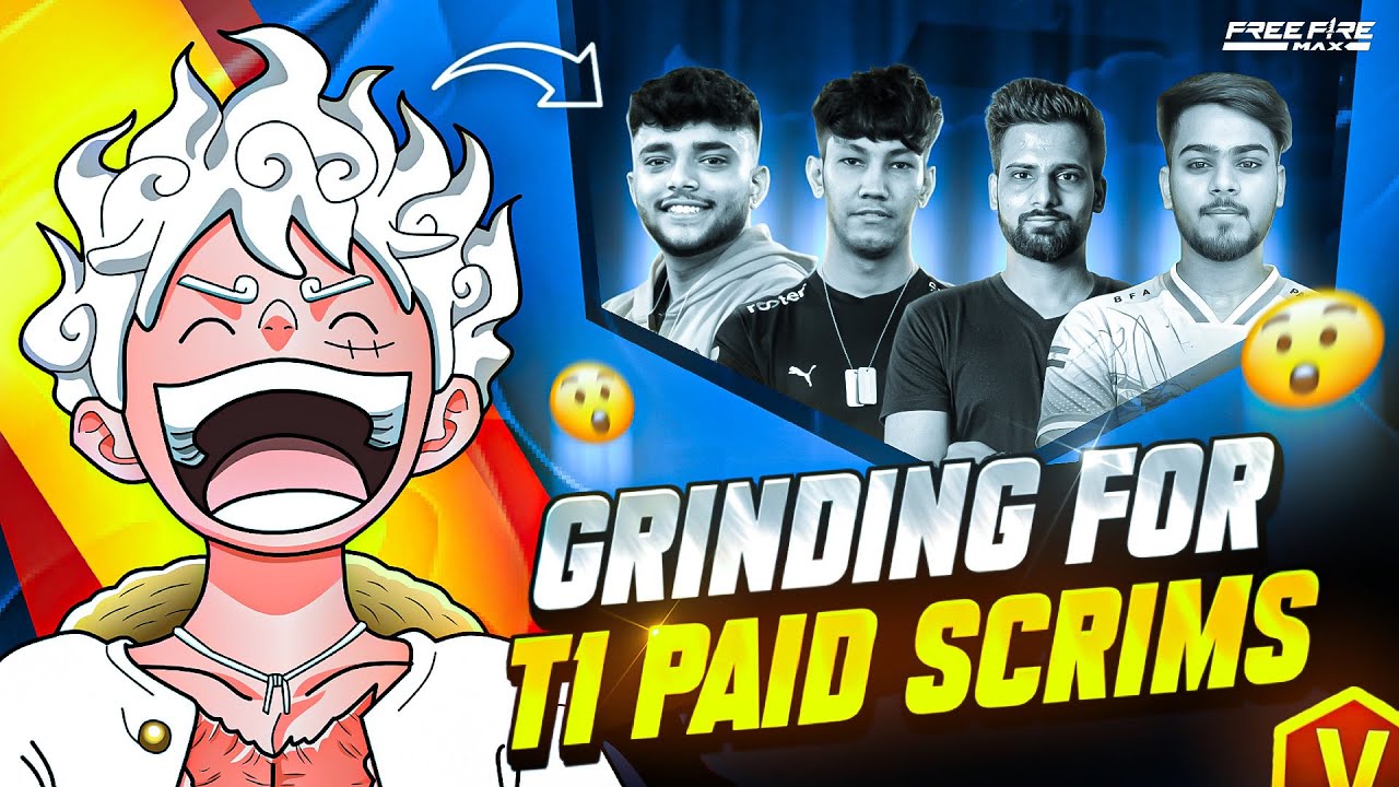 Grinding For Next FFIC?🤨 Playing 5,000 ₹💸 Paid Scrims Lobby Gameplay 👅 - Garena Free Fire