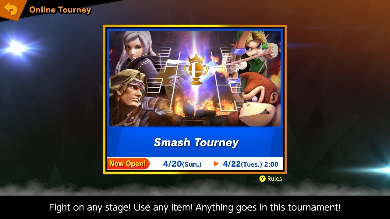 Smash Ultimate Online Tourney Mode